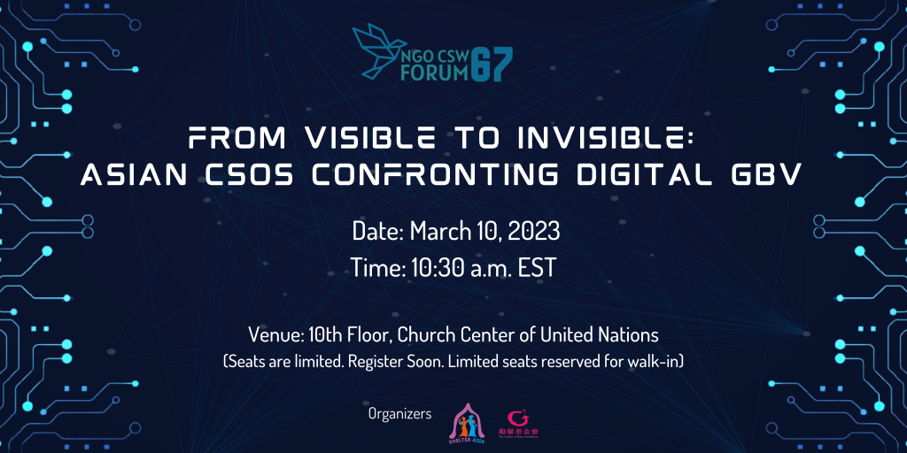 From Visible to Invisible: Asian CSOs Confronting Digital GBV