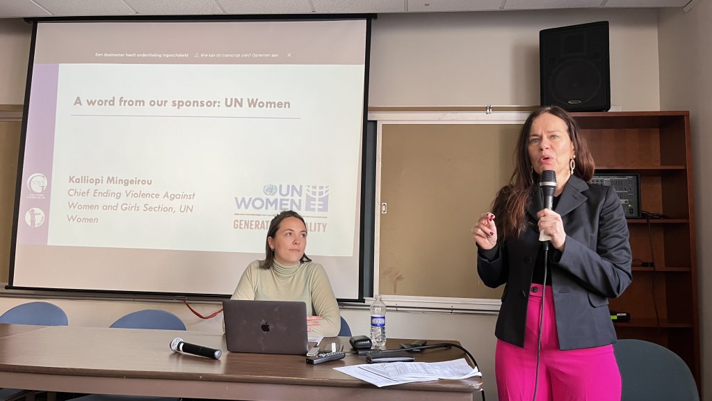 Kalliopi Mingeirou, Chair of the Ending Violence against Women and Girls Section at UN Women Kalliopi Mingeirou, Chair of the Ending Violence against Women and Girls Section at UN Women